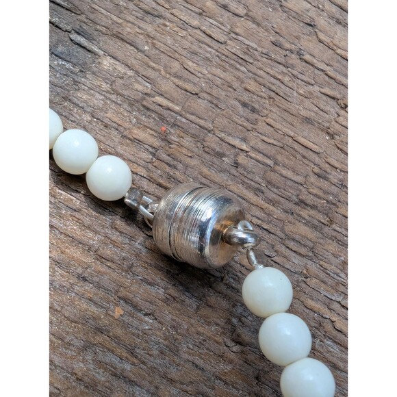 Vintage Glass, Wood & Bone Tribal Necklace, Unisex Beaded Necklace - Picture 8 of 10